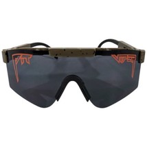 PIT VIPER Sunglasses Brown Orange Frame Lazerface Lazer Face Hunting Fis... - $37.87