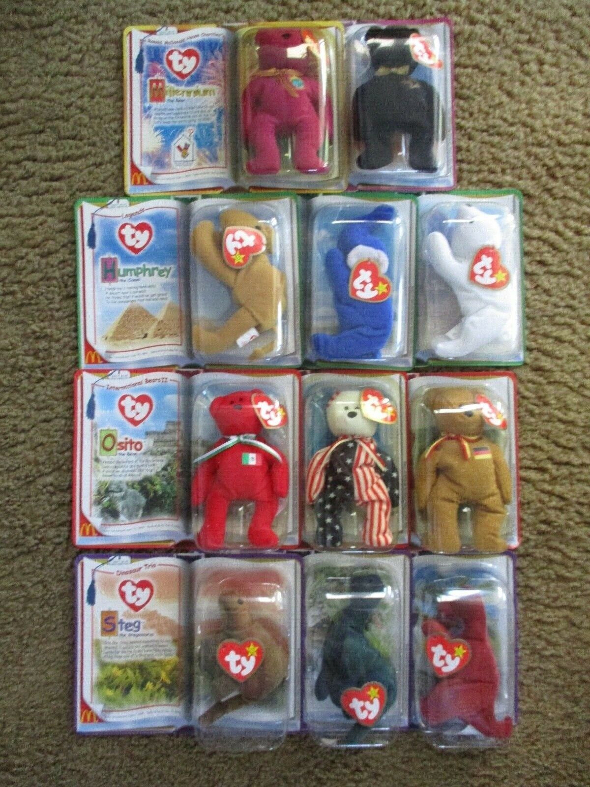 Primary image for COMPLETE SET (11) 2000 MCDONALD'S TY TEENIE BABY HAPPY MEAL BOXED TOYS