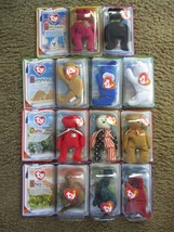 Complete Set (11) 2000 Mcdonald&#39;s Ty Teenie Baby Happy Meal Boxed Toys - £14.90 GBP