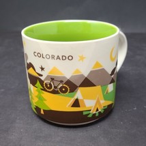 Starbucks You Are Here Mug YAH Colorado 2013 green mountains coffee tea yellow - £19.24 GBP