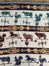 CROWN CRAFTS WEATHER VANE THROW BLANKET MADE IN USA 60X52 - $44.00