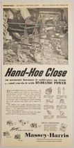 1956 Print Ad Massey-Harris MH50 Cultivator on Tractor Hydramic Power Racine,WI - £12.76 GBP