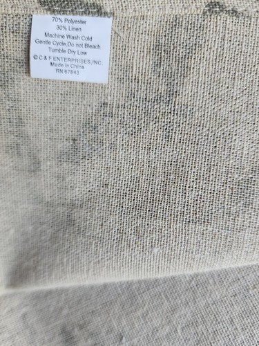 Two (2) C and F ~ Handcrafted ~ Floral Design ~ Polyester/Linen Guest Towels (C) Item image 5