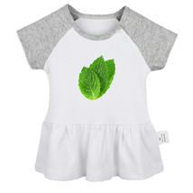 Babies Nature Peppermint Pattern Dresses Newborn Baby Princess Dress Kids Skirts - £10.48 GBP