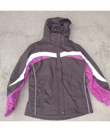 Columbia Interchange WOMENS Brown Pink Full Zip Hooded Snow Winter Ski J... - $26.24 CAD