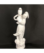 ANTIQUE CHINESE BLANC DE CHINE PORCELAIN FIGURE OF LADY 9 INCHES TALL - €34,34 EUR