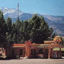 Jim Bridger Court Postcard Vintage North Entrance Yellowstone Gardiner M... - $16.67