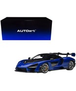 Mclaren Senna Trophy Kyanos Blue and Black with Carbon Accents 1/18 Mode... - $542.96 CAD