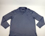 Tommy Bahama Shirt Mens XL Blue Long Sleeve Polo Golf Preppy - $25.73