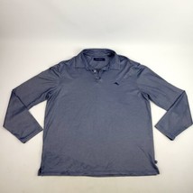 Tommy Bahama Shirt Mens XL Blue Long Sleeve Polo Golf Preppy - £20.23 GBP