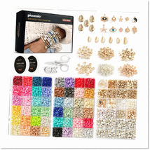 Premium Polymer Clay Beads Bracelet Making Kit - 10500+ pcs Clay Beads, Heishi B - $62.36