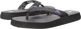 Aurorae Size US 8 M Women&#39;s Yoga Mat Flip Flop Sandals Black FF100B - $25.16 CAD