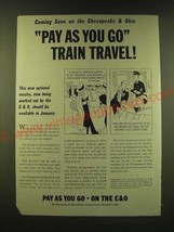 1947 The Chesapeake &amp; Ohio Railway Ad - Cartoon by Tony Barlow - Coming soon - £14.25 GBP