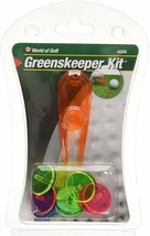 Greenskeeper Kit 12 Ball Markers &amp; Divot Repair kit Jef World of Golf Gifts New - £1.60 GBP