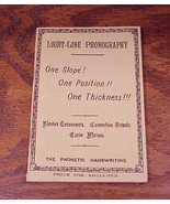 Reprint Light Line Phonography Phonetic Handbook Booklet - $7.95