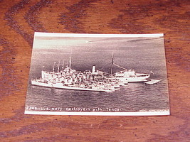 US Navy Destroyer with Tender RPPC Photo Postcard, no 2289 - £3.90 GBP