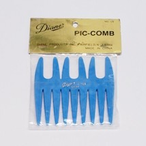 VINTAGE DIANE HAIR PIC COMB NO. 129 (NEW OLD STOCK) BLUE FAIRFIELD N.J. - $13.75