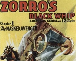 Zorro&#39;s Black Whip, 12 Chapter Serial, 1944 - £15.73 GBP