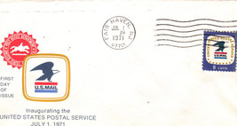 Us Postal Office July 1ST 1971 First Day Cover - £3.12 GBP
