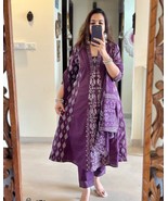 Indian Designer Salwar Kameez, Readymade Party/Ethnic Cotton kurti gift ... - $135.51 CAD