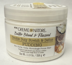 Creme Of Nature Butter Blend &amp; Flaxseed Double Duty Stretch &amp; Define 11.... - $250.40 MXN