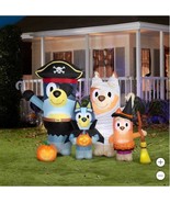 Gemmy Bluey Family Halloween Inflatable 6.5&#39; LED Lights Indoor Outdoor H... - $4,193.80 MXN