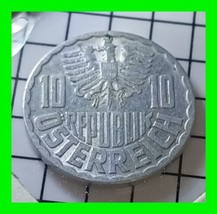 1952 Austria 10 Groschen Foreign Coin - Vintage World Coin - $14.84