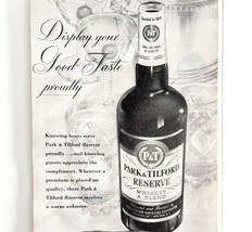 Park And Tilford Reserve Whiskey 1952 Advertisement Liquor Distillery DWEE8 - £19.86 GBP