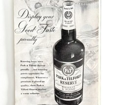 Park And Tilford Reserve Whiskey 1952 Advertisement Liquor Distillery DWEE8 - £18.92 GBP