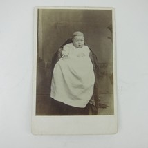 Cabinet Card Photograph Baby Boy Sits Chair Omer Niswonger Darke Co Ohio Antique - £16.05 GBP