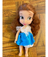 Disney Store London 5" Belle Toddler Jointed Doll with Dress So Cute! - $4.45