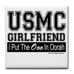 USMC Girlfriends Oorah Tile Coaster - £9.59 GBP