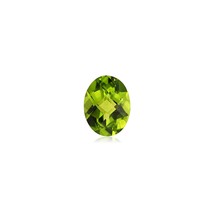 Natural Oval Checker Cut AA Quality Loose Peridot Gemstone Available in 6x4MM-10 - £7.81 GBP