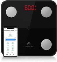 Black Noerden Smart Body Scale Minimi With Step-On Technology, Bluetooth, Led - £35.93 GBP