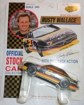 Road Champs 1992 Stock Car #2 Rusty Wallace 1/43 Scale New On Large Card - $5.00
