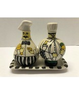 FAT CHEF Paris Italian Set of 2 Salt &amp; Pepper Shakers - £19.94 GBP