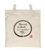 Calligraphy Tote Bag There Is A Cloud In Your Tea Handbag Cotton Women Gift - $16.78