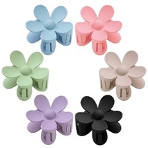 Hair Clip 6PCS Flower Hair Clips Large Hair Claws Clip Strong Hold Jaw Daisy Cli - £12.44 GBP