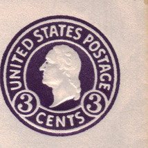 United States 3 cents Postage, George Washington Embossed - $5.95