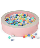 Detachable Foam Ball Pit with 50 Colorful Ocean Balls-Pink - Color: Pink - $2,970.09 MXN