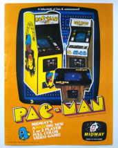 Pac-Man Arcade FLYER 1980 Original Video Game Vintage Retro Art Classic ... - £72.76 GBP