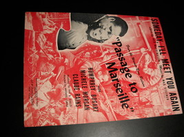 Sheet Music Someday I&#39;ll Meet You Again Passage To Marseille Bogart Rains 1944 - £7.14 GBP