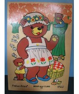Vtg. Fisher Price #506 Bears and Cubs Pick Up &#39;N Peek Wood Puzzle EXC-EX... - £20.09 GBP