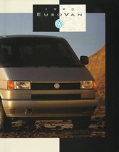 1993 Volkswagen EUROVAN sales brochure catalog 93 VW Multivan - $10.00