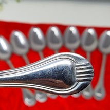 8X Tbsp Necklace Reed &amp; Barton Japan Stainless Flatware Table Spoons Hea... - £18.79 GBP
