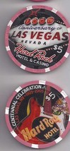 $5 HARD ROCK HOTEL LAS VEGAS Casino Chip Centennial Anniversary 2005 - £11.70 GBP