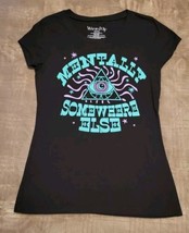 Wound Up Juniors Mentally Somewhere Else Short Sleeve Graphic Tee Size M (7-9) - £5.36 GBP