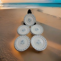 5 Vintage Japan  ABALONE CHINA SKY FLOWER   6 1/4 Bread Desert Plates MC... - $539.25 MXN