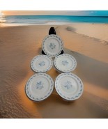 5 Vintage Japan  ABALONE CHINA SKY FLOWER   6 1/4 Bread Desert Plates MC... - $522.77 MXN