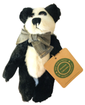 Boyd&#39;s Bear Yolanda Panda Herringbone Bow Tie 6&quot; Jointed New w/ Tags 57701 - £11.46 GBP